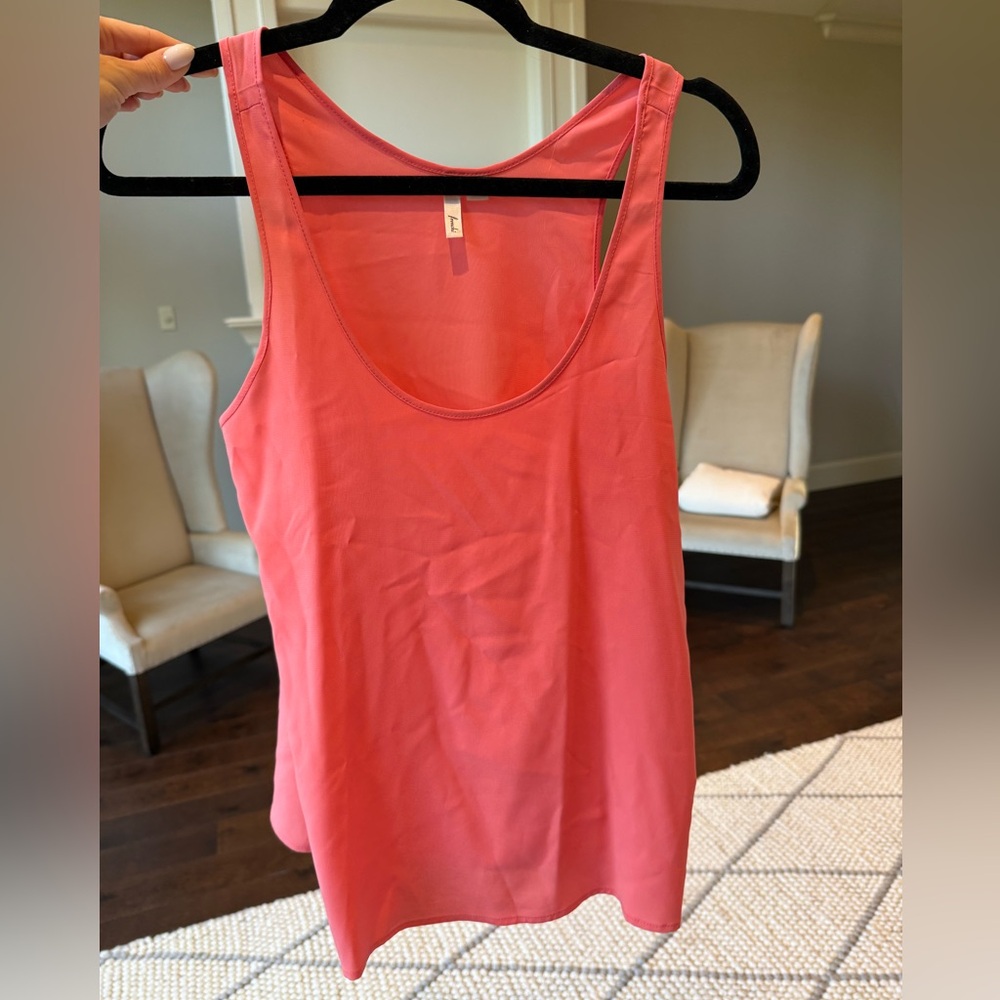 Frenchi Vibrant peach Tank Top